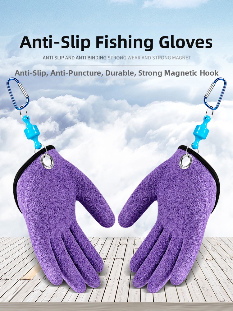 Fishing Equipment Brands - Rękawice wędkarskie, antypoślizgowe, z powłoką chroniącą