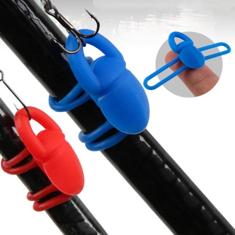 Ice Fishing Tip Up - 2026 5 szt./worek Wysokoelastyczny silikonowy uchwyt