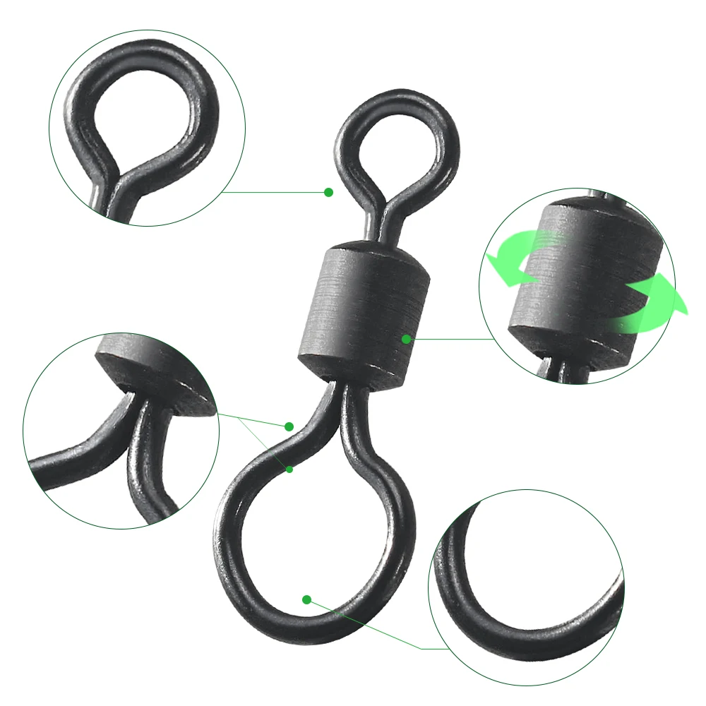 100 szt. Krętlików Karpiowych  – Fishing Equipment Carp recenzja i cena